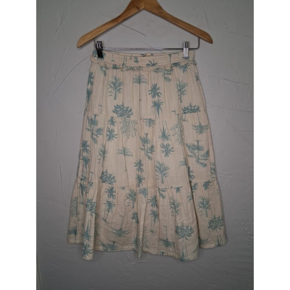 Jessica Simpson Cream Two-Piece Midi Set with Light Blue Floral Print - Picture 9 of 15